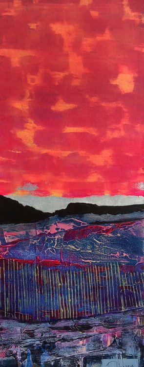 Claire Kinsey - Red Sky Over Dartmoor